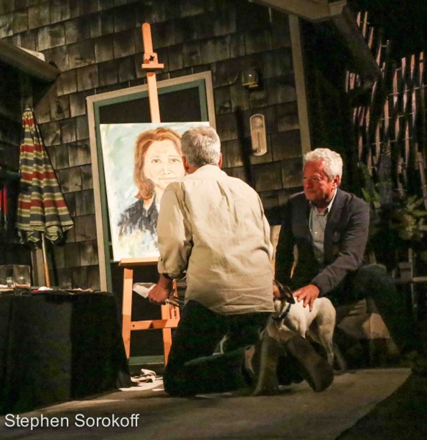 Photo Coverage: Steve Bakunas Paints Linda Lavin in  PORTRAIT OF AN ARTIST  Image