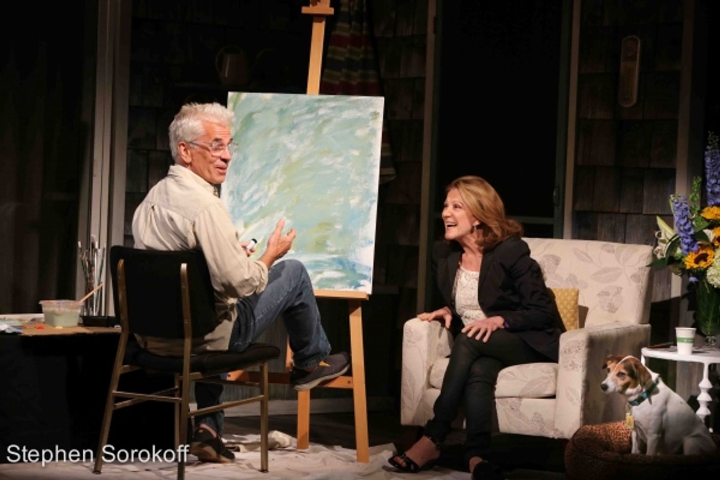 Photo Coverage: Steve Bakunas Paints Linda Lavin in  PORTRAIT OF AN ARTIST  Image
