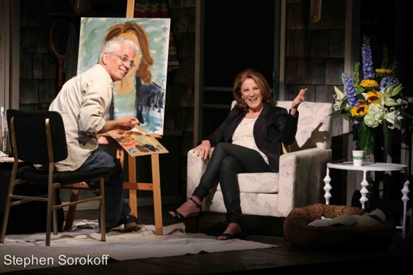 Photo Coverage: Steve Bakunas Paints Linda Lavin in  PORTRAIT OF AN ARTIST  Image