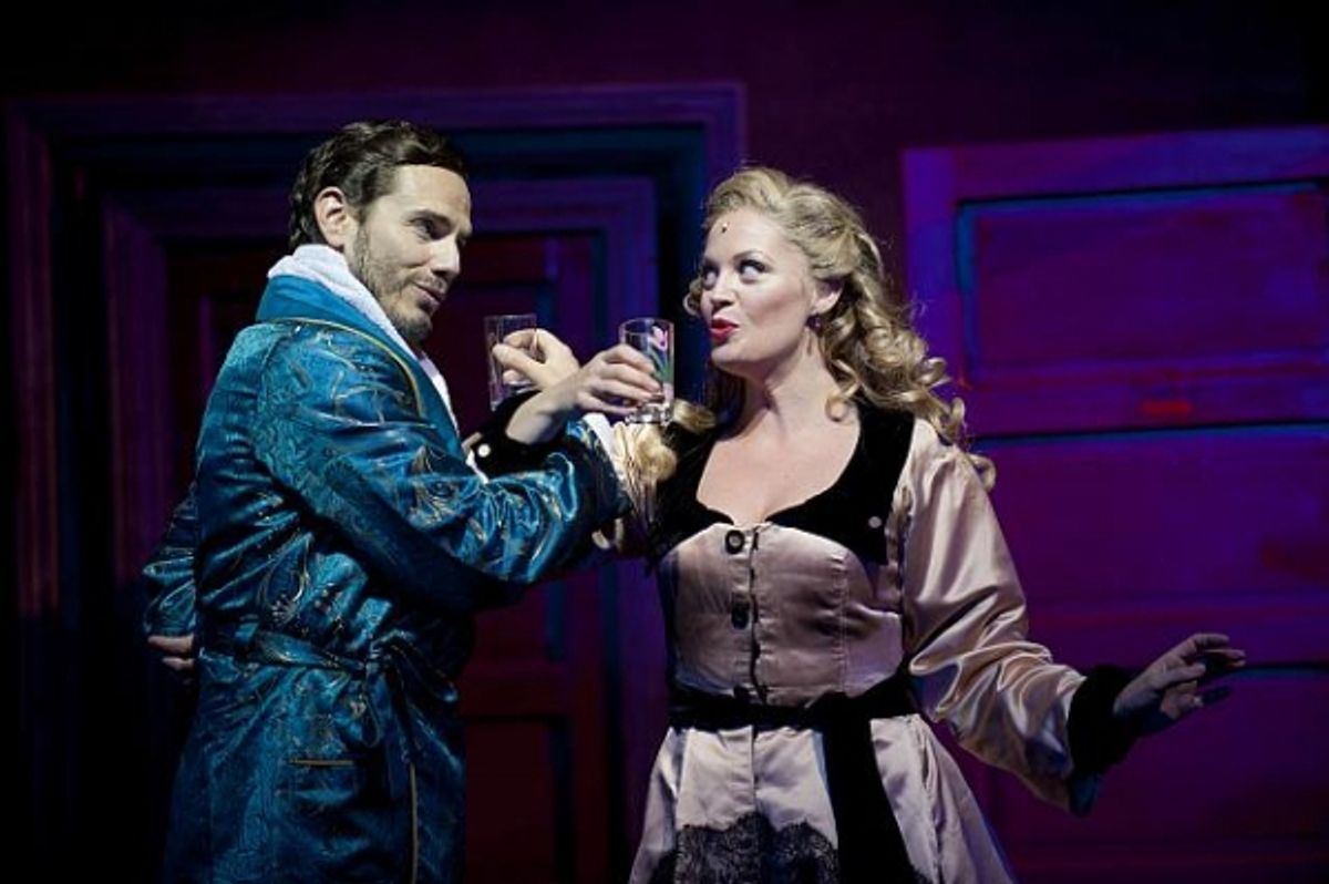 Paul Anthony Stewart and Elizabeth Stanley at 