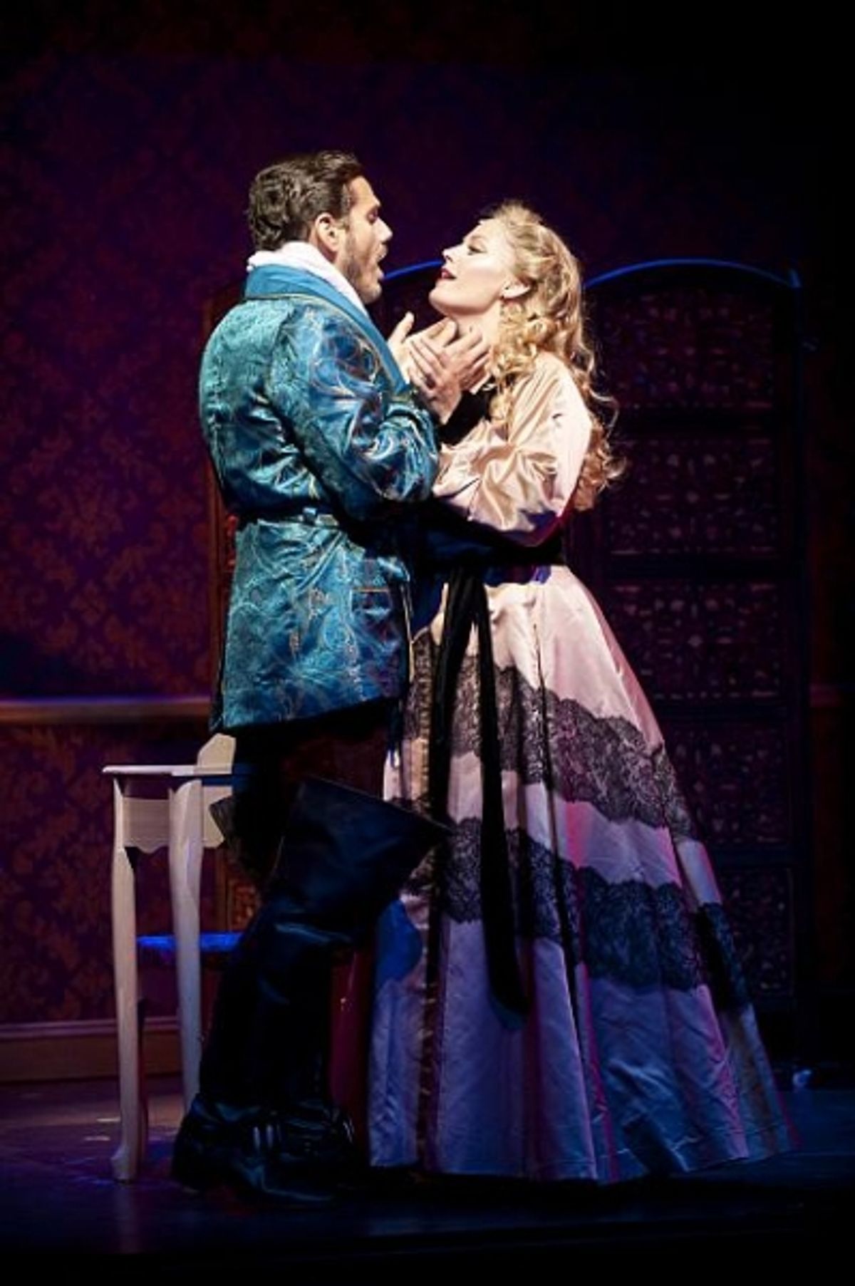 Paul Anthony Stewart and Elizabeth Stanley at 