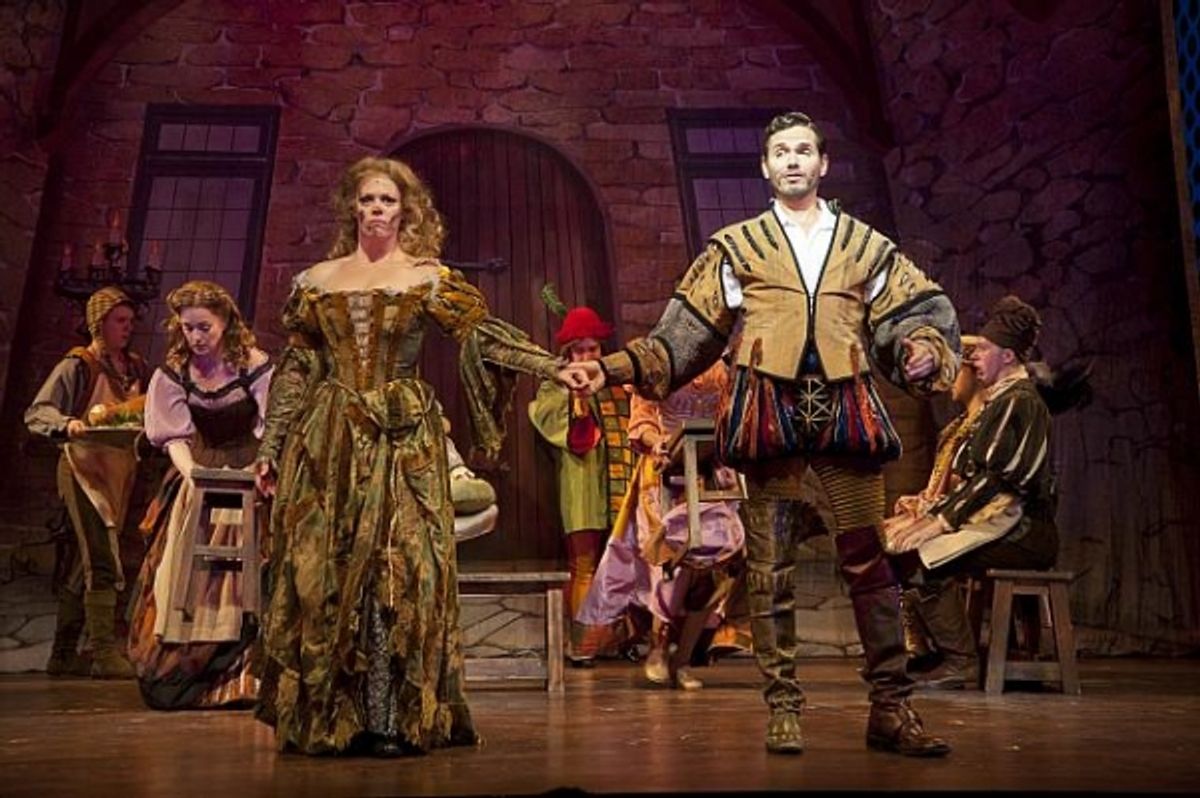 Elizabeth Stanley and Paul Anthony Stewart at 