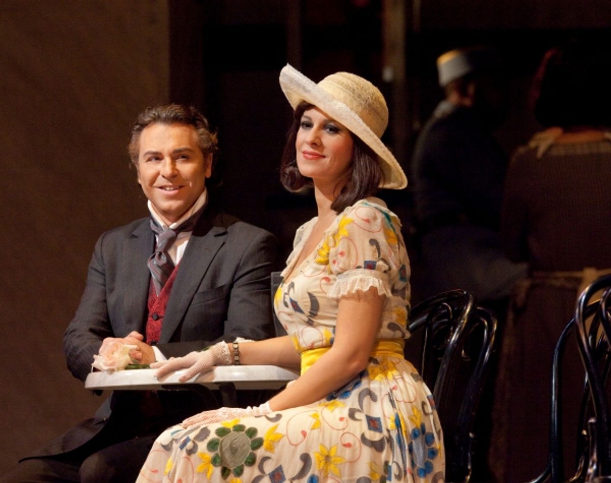 Roberto Alagna as Ruggero and Angela Gheorghiu as Magda at 