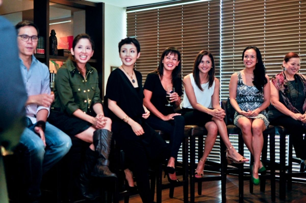 Michael Williams, Jenny Jamora, Cris Villonco, Ana Abad Santos, Agot Isidro, Che Ramos-Cosio, Sheila Franciso at 