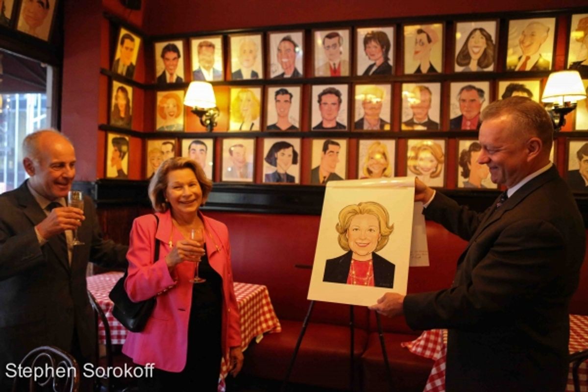 Joseph Benincasa, president/CEO Actors Fund, Sylvia Steiner, Max Klimavicius, managing partner Sardi''s at 