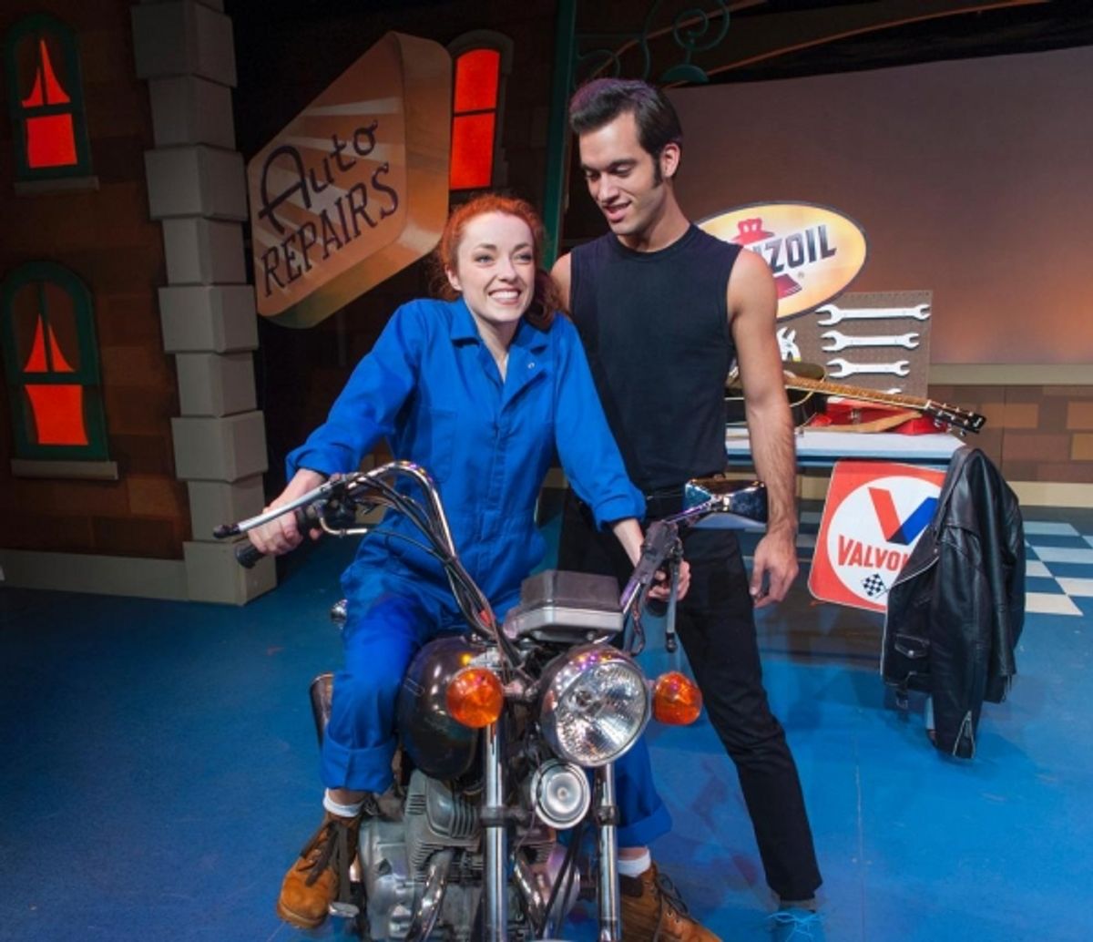 Kailey Prior as Natalie and Andrew Conners as Chad perform ''Follow That Dream'' in Cortland Repertory Theatre''s ''All Shook Up''. at 