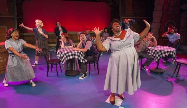 Jasmine Harris as Lorraine, Debra Thais Evans as Sylvia and the cast perform ''Heartb Photo