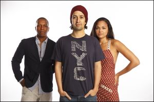 Leslie Odom Jr., Lin-Manuel Miranda and Karen Olivo @ BroadwayWorld Leslie Odom Jr., Lin-Manuel Miranda and Karen Olivo Photo