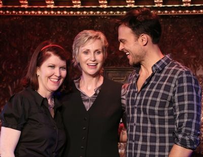 Kate Flannery, Jane Lynch, and Cheyenne Jackson Photo