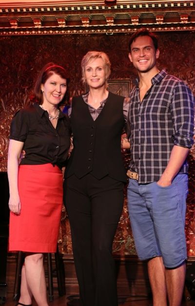 Kate Flannery, Jane Lynch, and Cheyenne Jackson  Photo