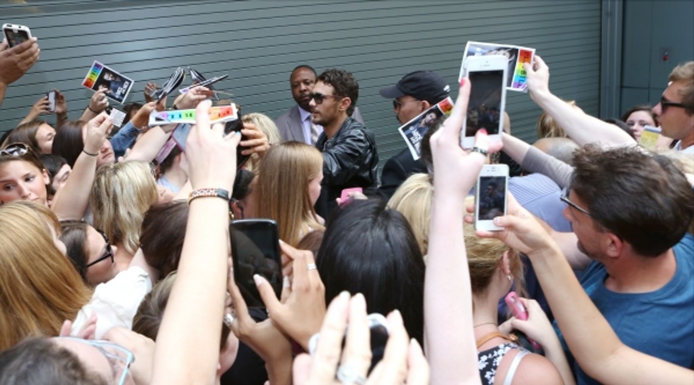 Photo Coverage: James Franco Greets Fans at OF MICE AND MEN Stage Door  Image