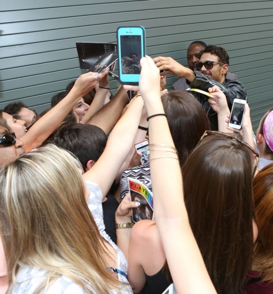 Photo Coverage: James Franco Greets Fans at OF MICE AND MEN Stage Door Image