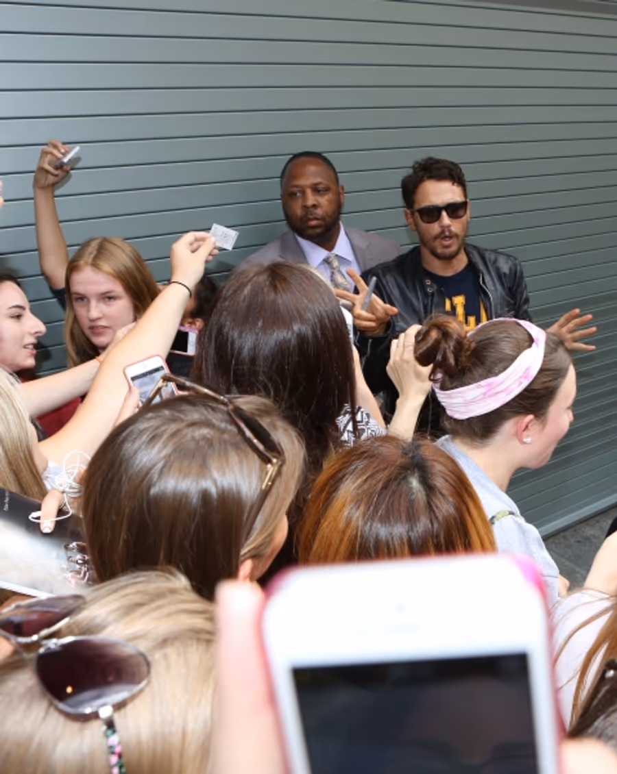 Photo Coverage: James Franco Greets Fans at OF MICE AND MEN Stage Door Image