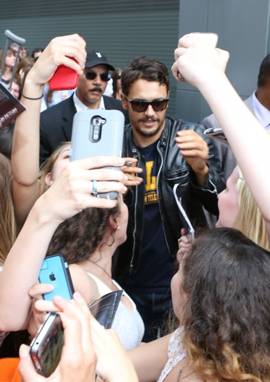 Photo Coverage: James Franco Greets Fans at OF MICE AND MEN Stage Door Image