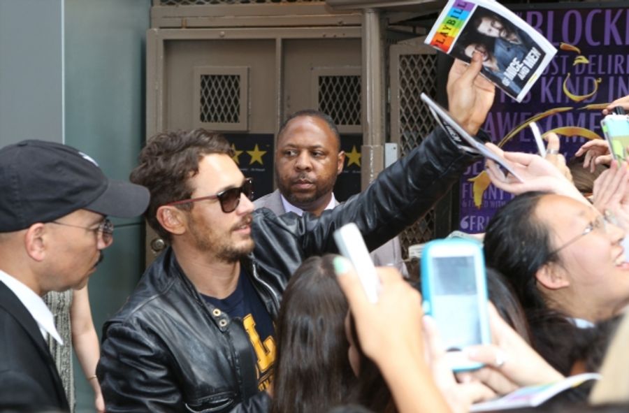 Photo Coverage: James Franco Greets Fans at OF MICE AND MEN Stage Door Image