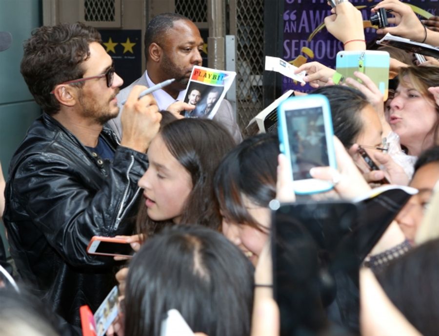 Photo Coverage: James Franco Greets Fans at OF MICE AND MEN Stage Door Image