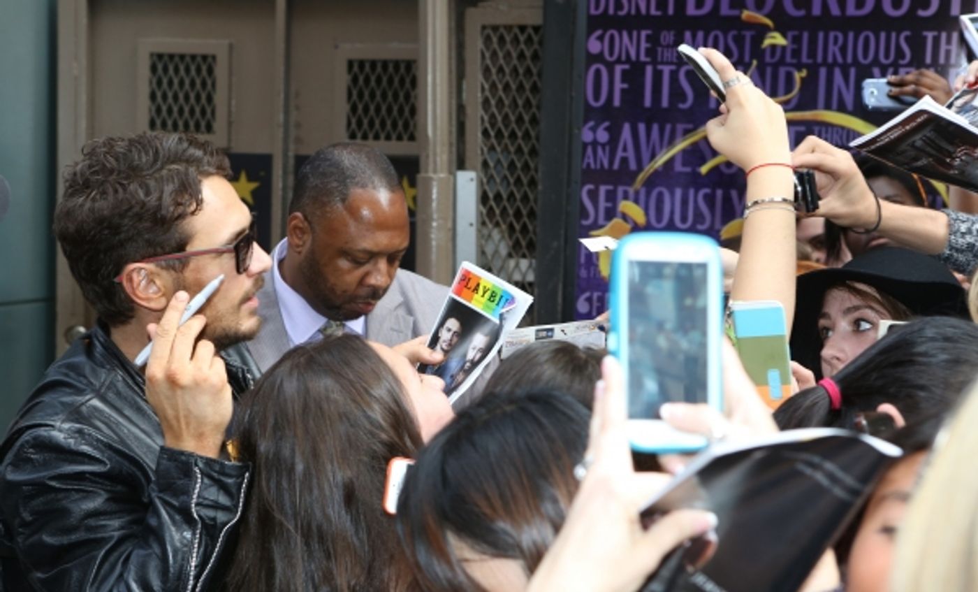 Photo Coverage: James Franco Greets Fans at OF MICE AND MEN Stage Door  Image