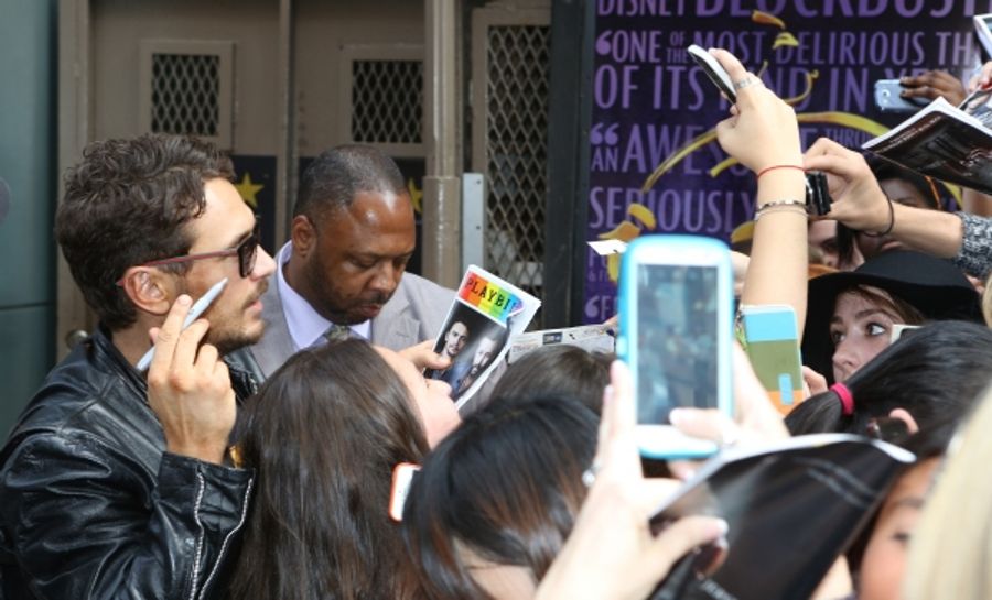 Photo Coverage: James Franco Greets Fans at OF MICE AND MEN Stage Door Image