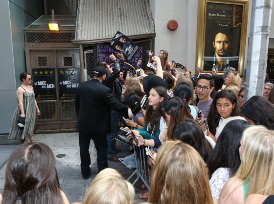 Photo Coverage: James Franco Greets Fans at OF MICE AND MEN Stage Door Image