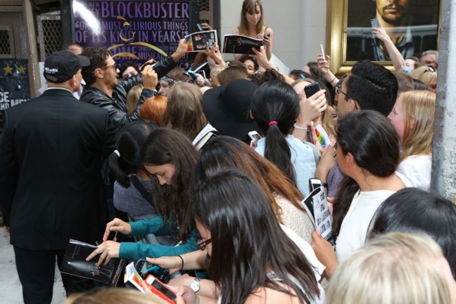 Photo Coverage: James Franco Greets Fans at OF MICE AND MEN Stage Door Image