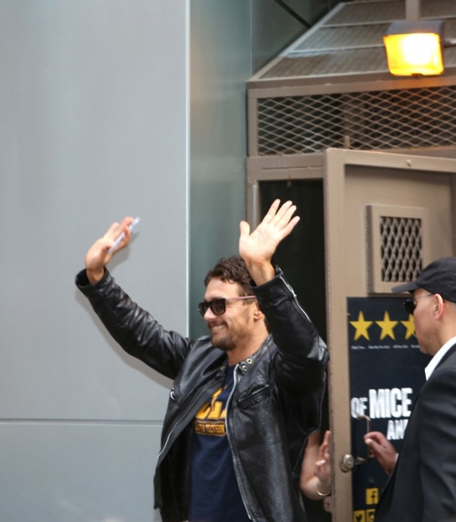 Photo Coverage: James Franco Greets Fans at OF MICE AND MEN Stage Door Image