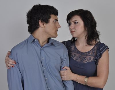 A serious moment between Henry and Sabina. Photo by Tom Brown. Photo