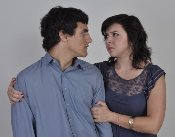 A serious moment between Henry and Sabina. Photo by Tom Brown. Photo