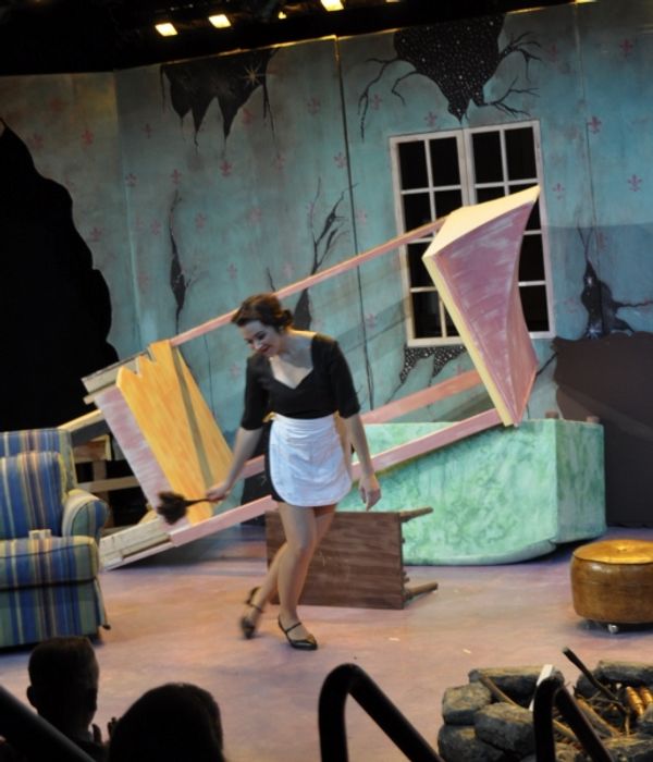 Lily Sabina (Kimberlyn Clark) takes a bow after the final scene in which the Androbus Photo