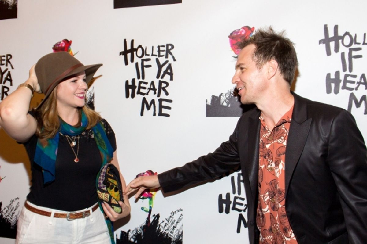 Amber Tamblyn, Sam Rockwell at 