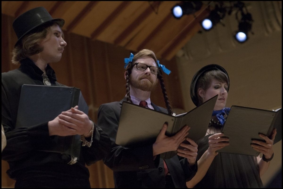 Austin Carlett, Tyler Coates and Jill Pangallo at 