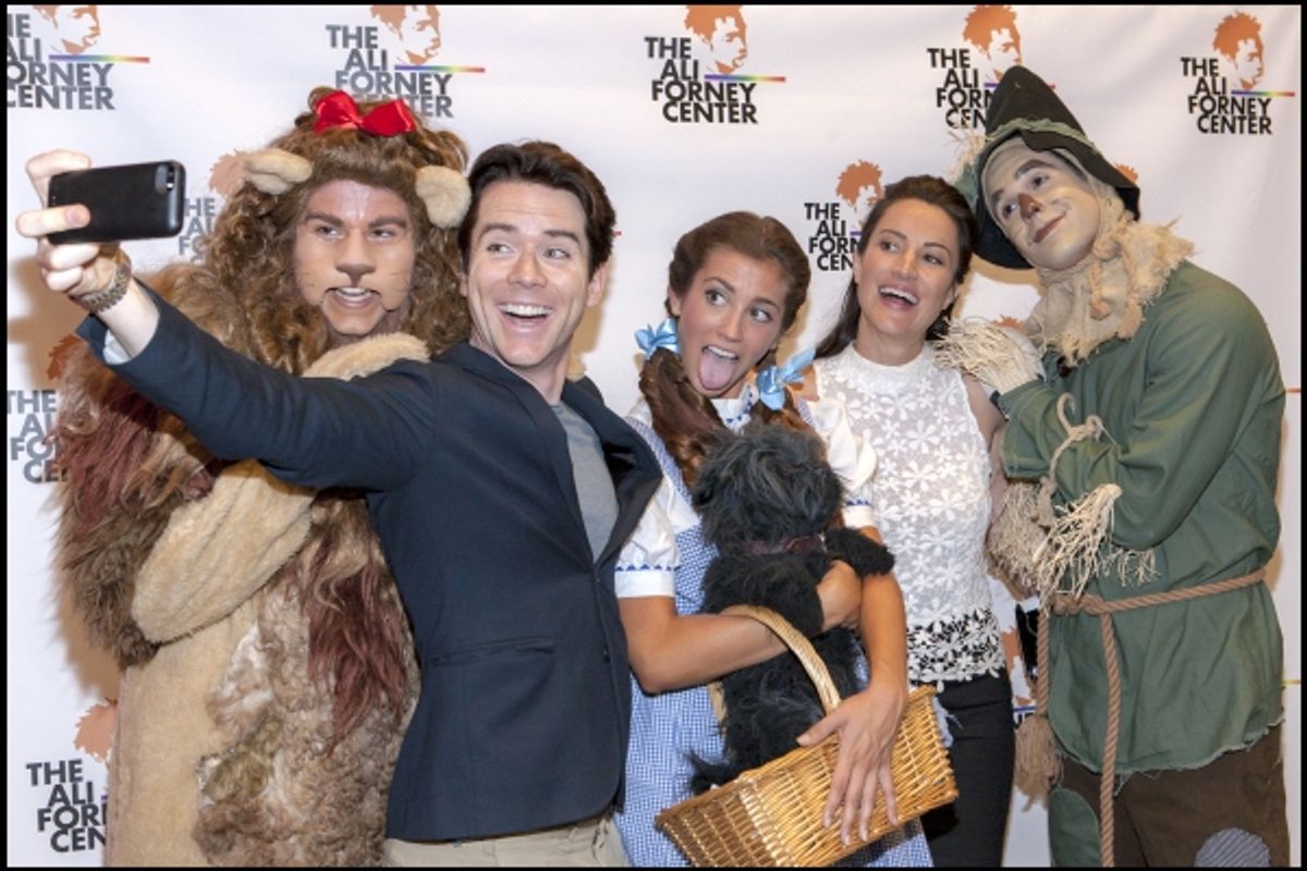 Christian Campbell and America Olivo with the Cast of THE WIZARD OF OZ at 