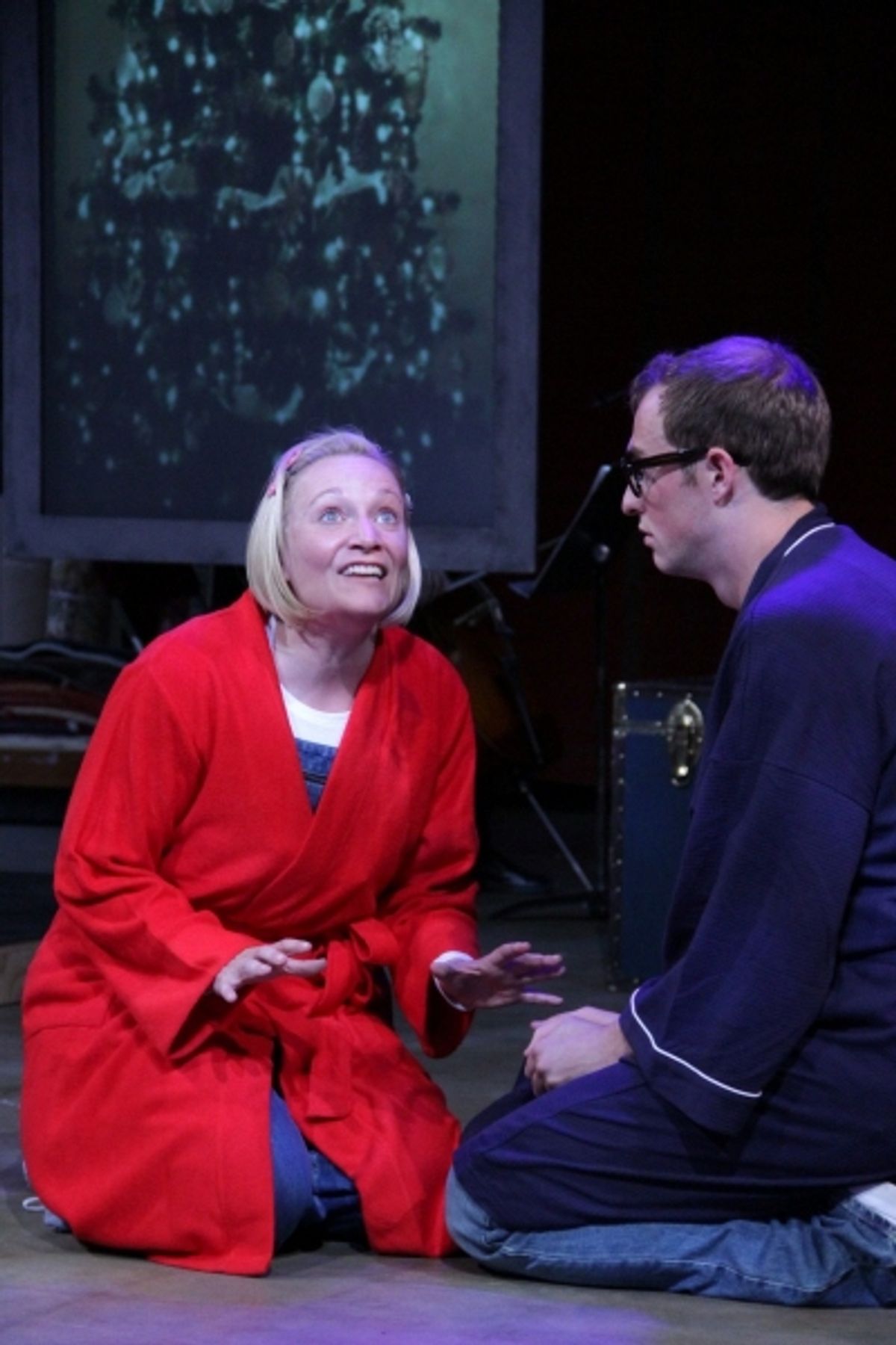 Megan Van de Hey as Jen and Casey Andree as John at 