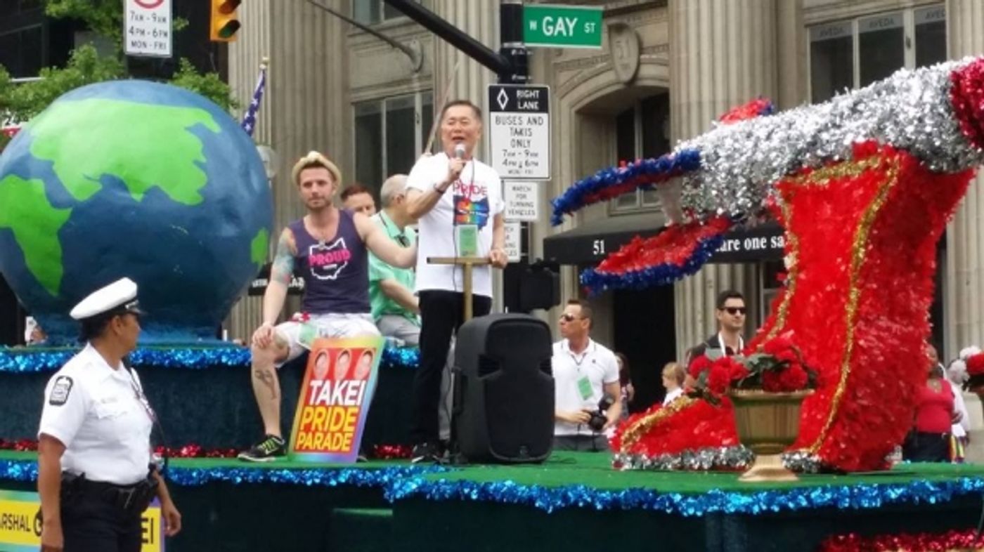 Photo Flash: First Look at George Takei as Grand Marshal in Columbus Pride Parade  Image