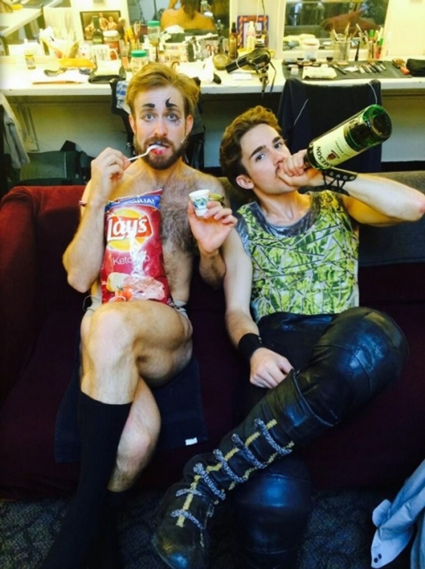 Photo Flash: Saturday Intermission Pics, June 21 - ROCKY, BULLETS, AVENUE Q and More Prep for BROADWAY BARES! Photo Flash: Saturday Intermission Pics, June 21 - ROCKY, BULLETS, AVENUE Q and More Prep for BROADWAY BARES! Image