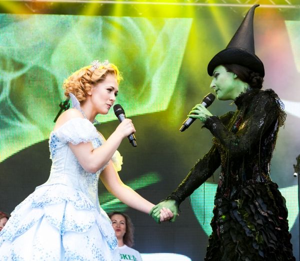 The Cast of Wicked Savannah Stevenson & Willemijn Verkaik Photo