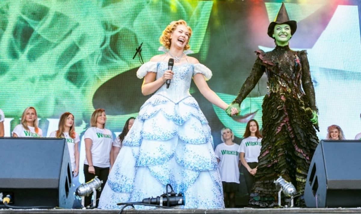 The Cast of Wicked Savannah Stevenson & Willemijn Verkaik at 