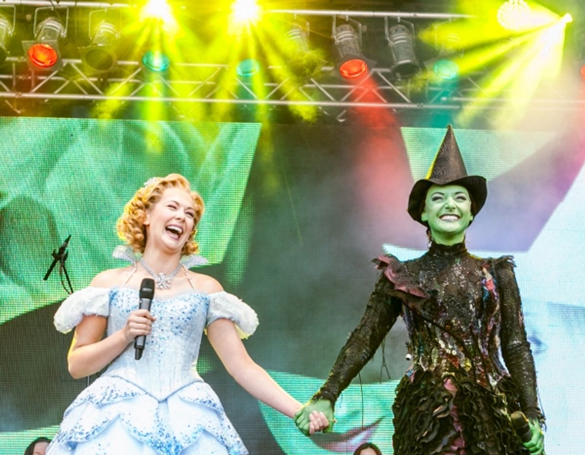 The Cast of Wicked Savannah Stevenson & Willemijn Verkaik at 