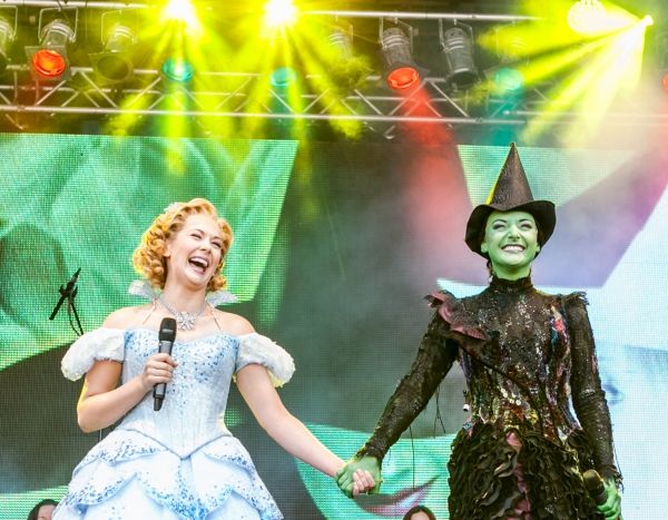 The Cast of Wicked Savannah Stevenson & Willemijn Verkaik Photo