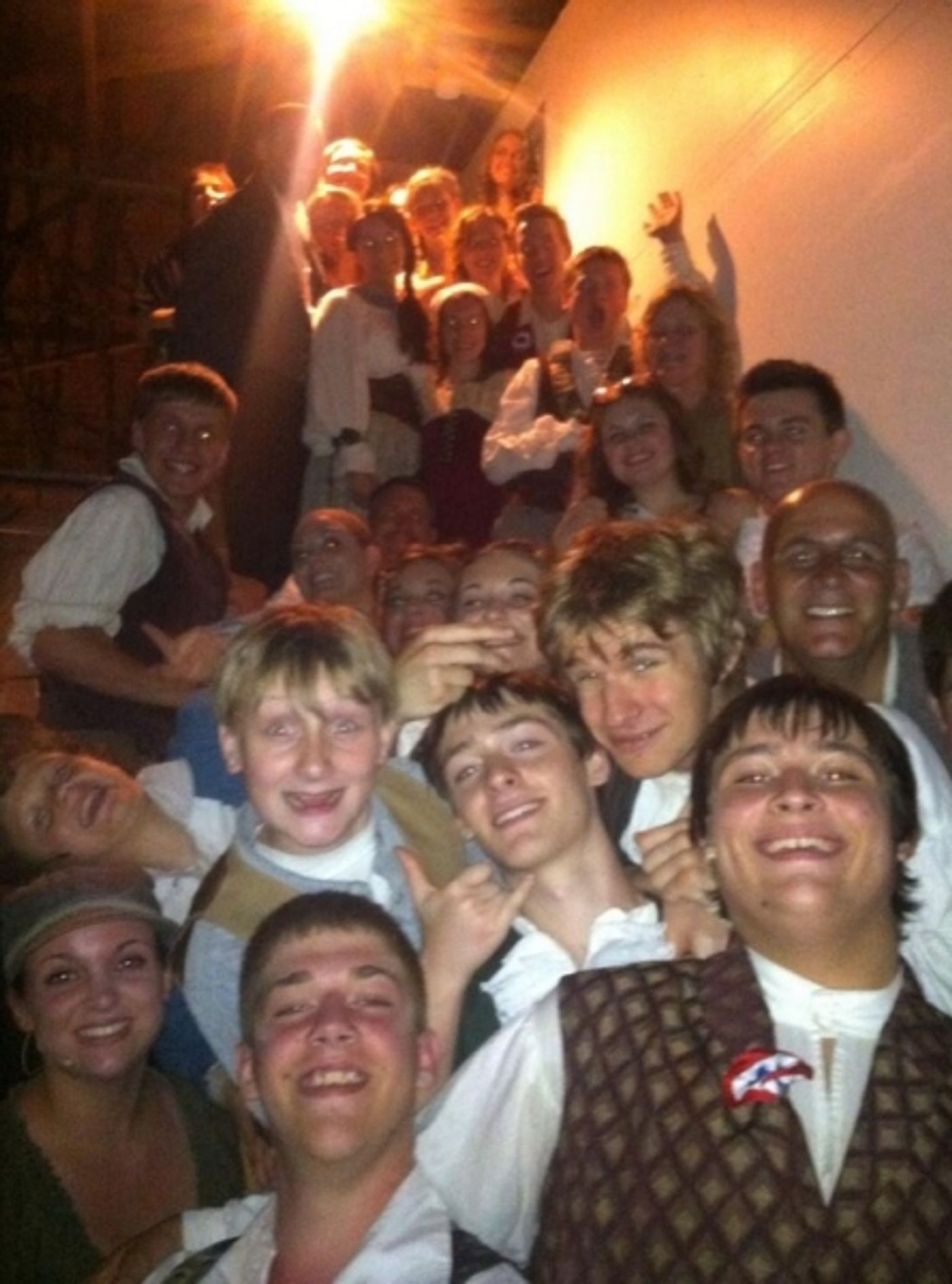 Photo Flash: Saturday Intermission Pics, June 21, Part 2 - MATILDA Hits 500, Plus NEWSIES, HERE LIES LOVE, PHANTOM and More!  Image