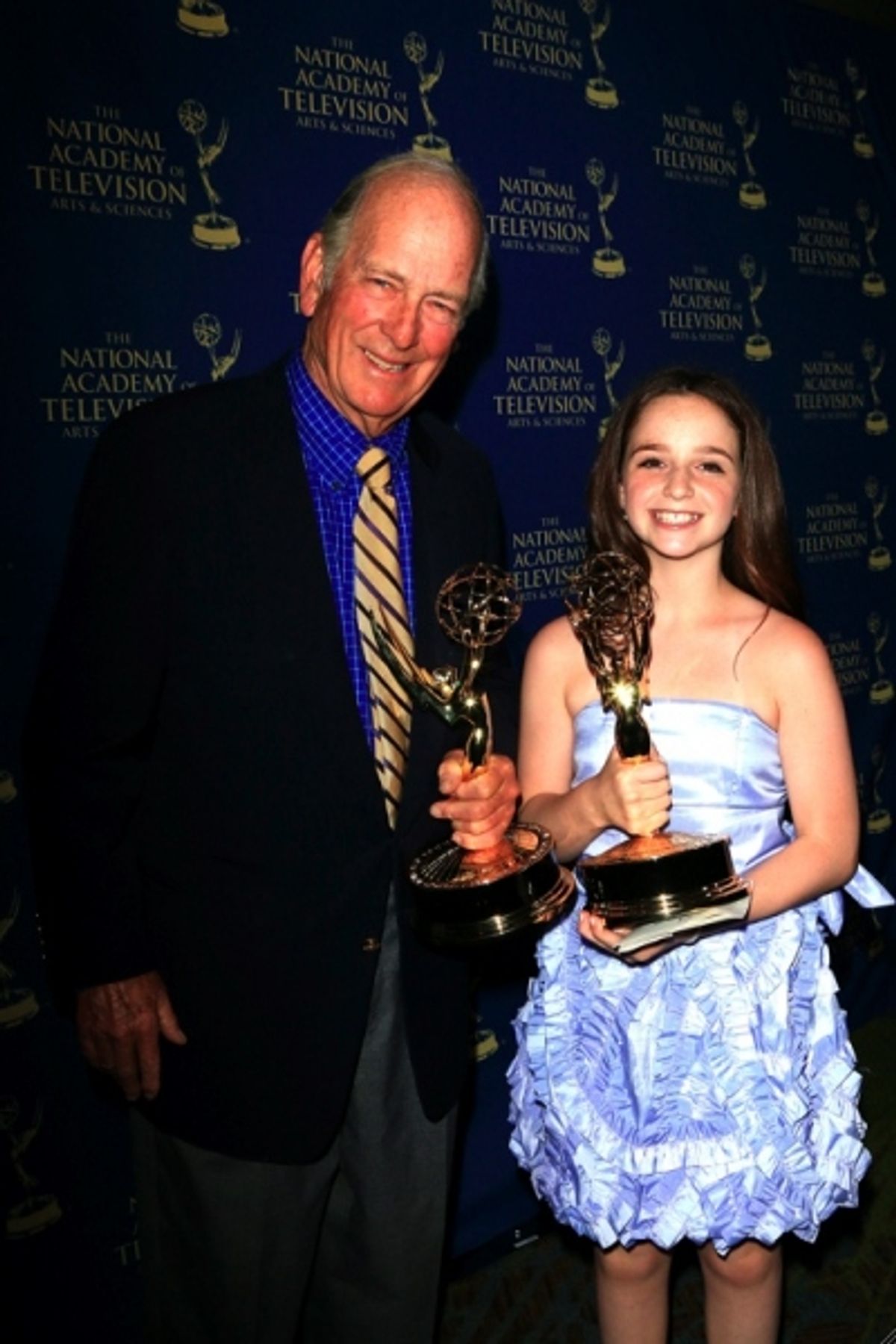 Lifetime Award recipient, Russell Morash. with newcomer Hayley Faith Negrin at 