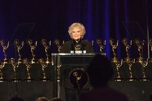 June Lockhart at the podium @ BroadwayWorld June Lockhart at the podium Photo