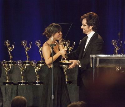 George Chakiris presents the Daytime EMMY to a lucky recipient Photo