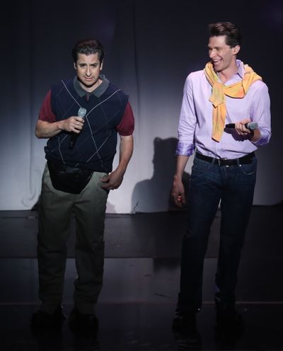 Matthew Saldivar and Joey Taranto perform in  ''Rock Hard!'' Photo