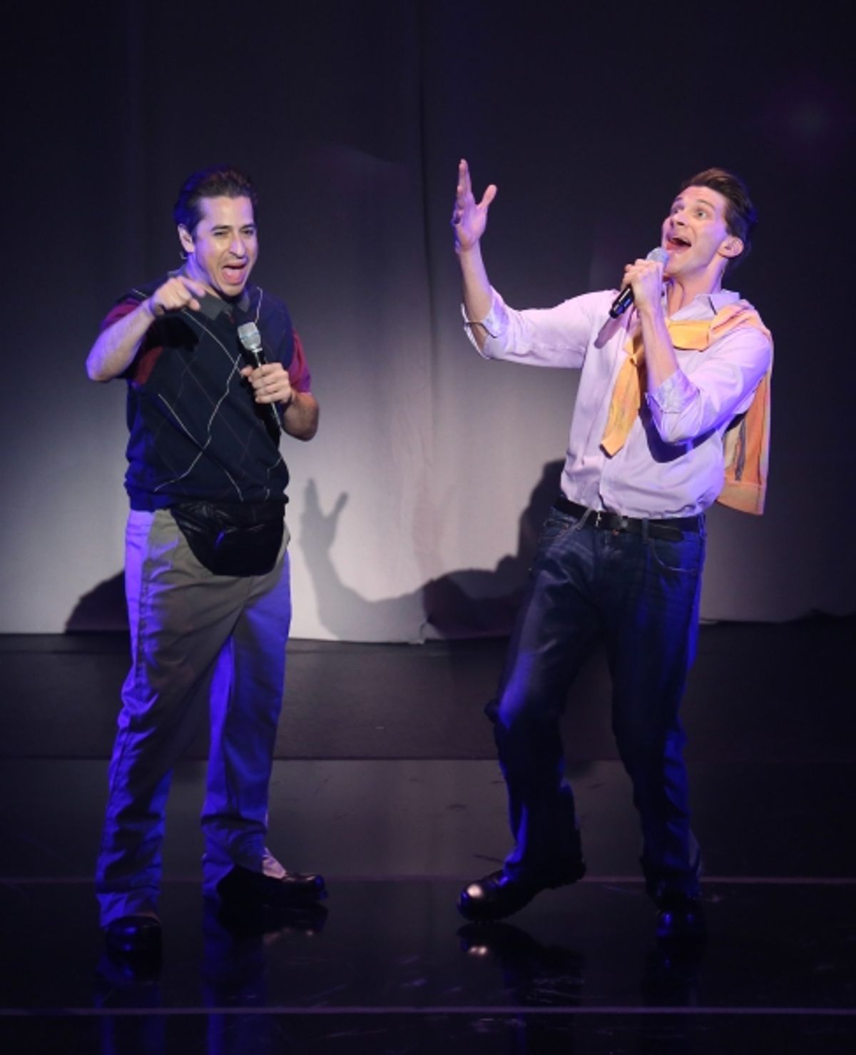 Matthew Saldivar and Joey Taranto perform in  ''Rock Hard!'' at 