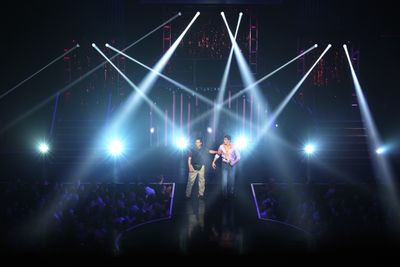 Matthew Saldivar and Joey Taranto perform in ''Rock Hard!'' Photo