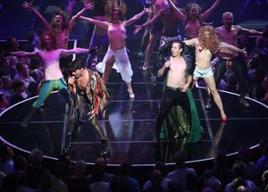 Joey Taranto and Matthew Saldivar with cast perform in ''Rock Hard!'' @ BroadwayWorld Joey Taranto and Matthew Saldivar with cast perform in ''Rock Hard!'' Photo