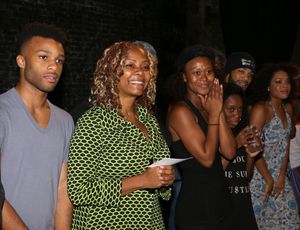 Dyllon Burnside, Tonya Pinkins and cast  Photo