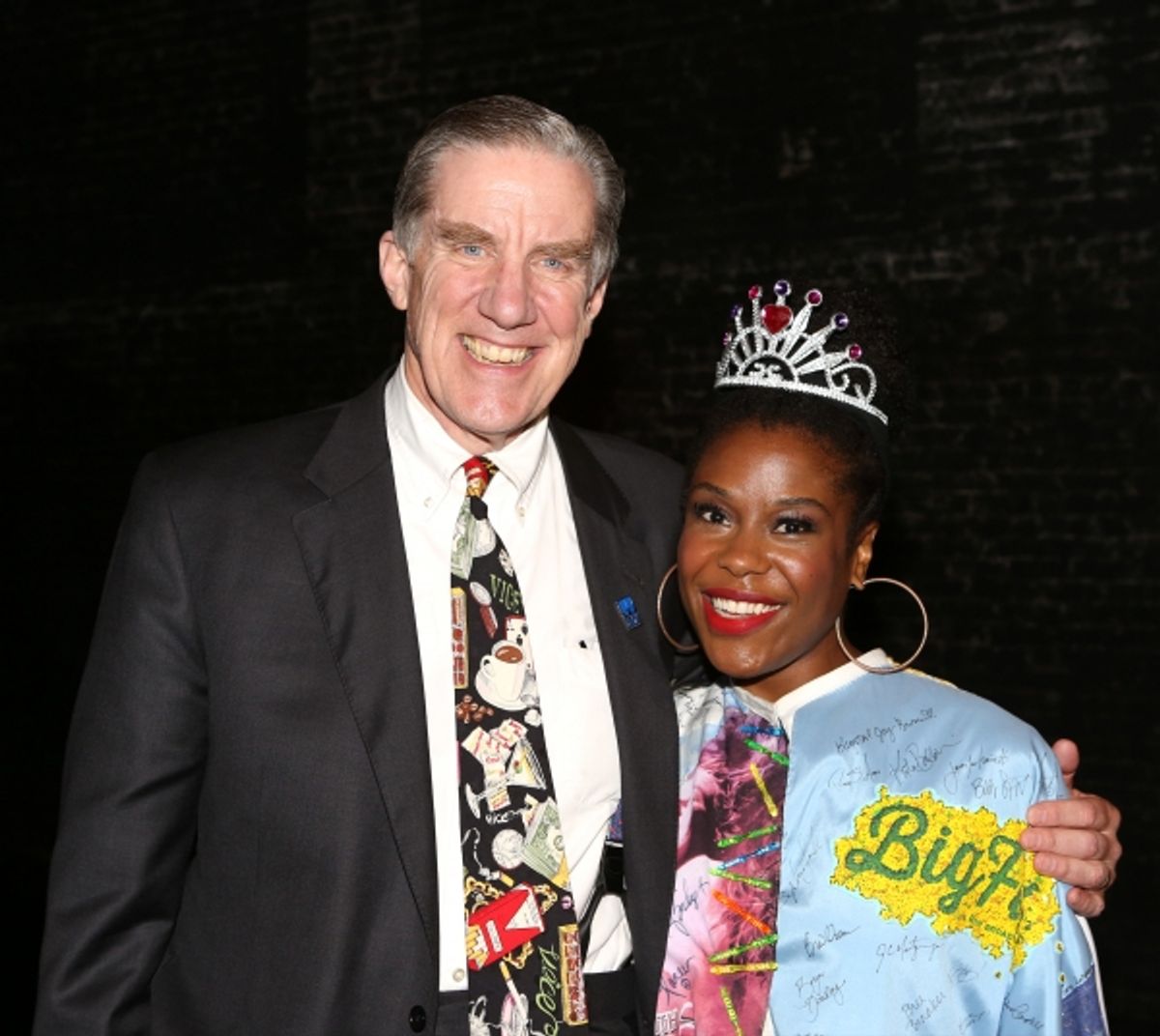 President Nick Wyman and Christopher Jackson and Tracee Beazer  at 