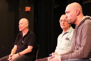 The evening''s panel included Director Richard Hoehler (left), Fortune Society Founder David Rothenberg (center), and Writer/Performer Joe Assadourian (right). @ BroadwayWorld The evening''s panel included Director Richard Hoehler (left), Fortune Society Founde Photo