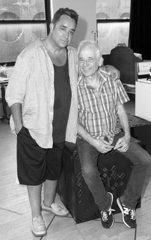 Playwright Stephen Adly Guirgis and Director Austin Pendleton Photo